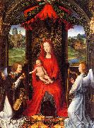Hans Memling Madonna and Child with Angels oil
